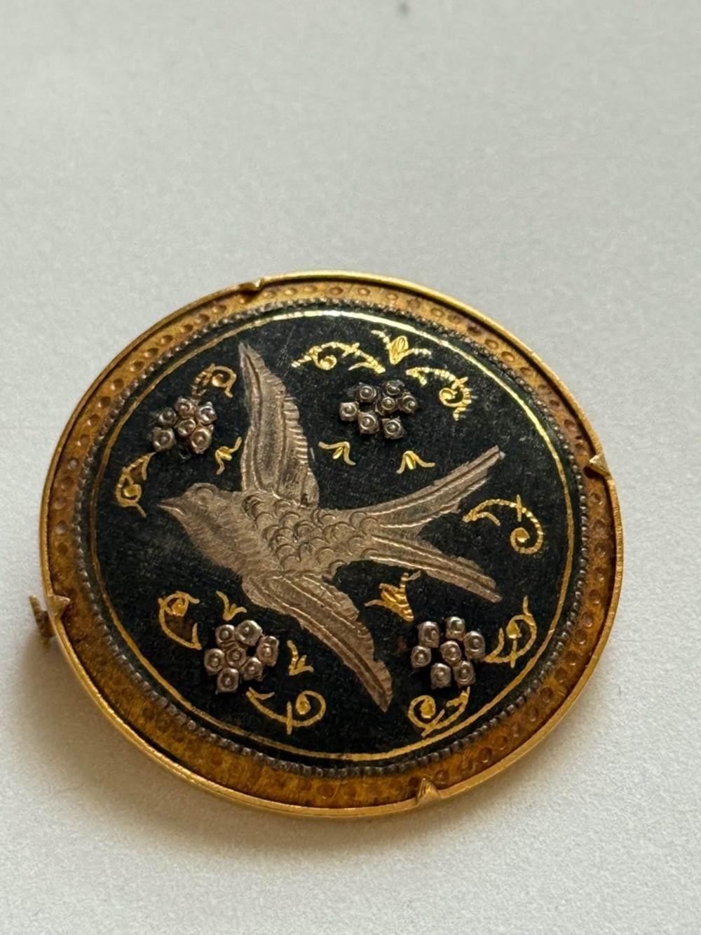 Gold and Black Bird Decorative Pet Accessory - Unbranded